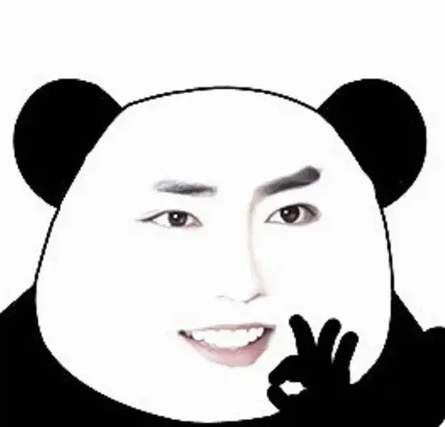 Meme gấu trúc cười tựa vào phiến đá tạo cảm giác thư thái sau giờ làm.