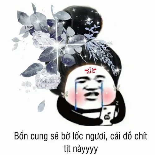 Hình meme hài gấu trúc lăn tròn bó tay trước măng