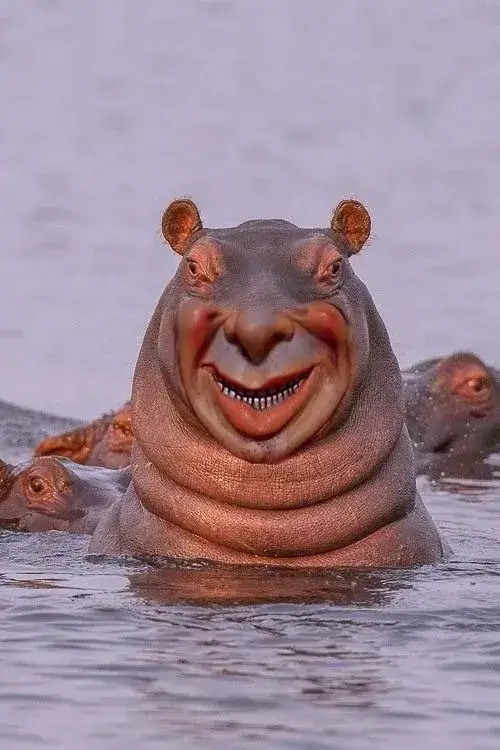 Bộ ảnh meme hà mã khiến bạn cười sặc nước mà vẫn thấy dễ thương