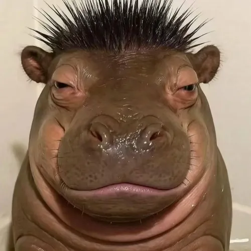 Meme chế hà mã ngáo kiểu tự nhiên vô đối.