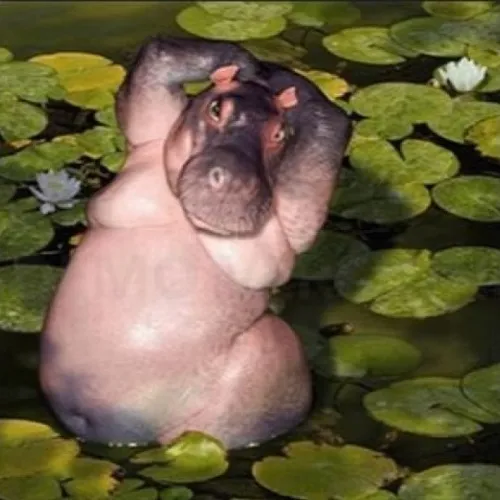 Cười xỉu với bộ ảnh meme hà mã ngốc nghếch mà dễ thương vô cùng