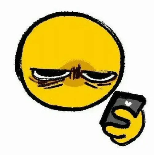 Meme icon nét troll tô đậm bọng mắt thuộc biểu cảm buồn