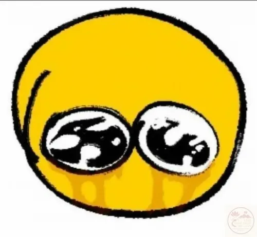 Meme hình mini hài diễn tả giọt lệ thuộc biểu cảm buồn