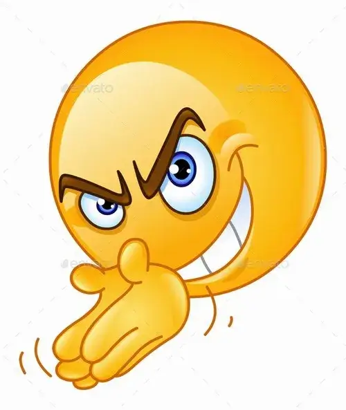 Meme icon mặt dí dỏm bật tông nụ cười méo mó rất hài