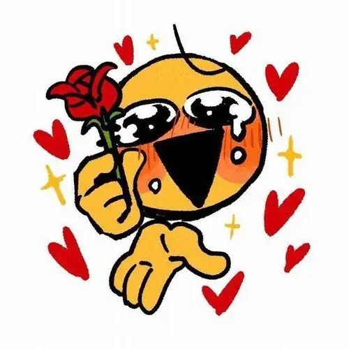 Meme icon nét troll làm nổi bật vòng outline đậm vui mắt